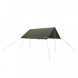 Easy Camp Void Tarp 3 x 3 m i et let, holdbart materiale med forstærkede fastgørelsespunkter til teltlinjer og stænger. To stykk