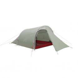 Robens Sprinter 3 LW tunneltelt med åben indgang, viser rummelig apsis og letvægtsdesign.