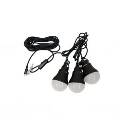 USB-/netdrevet teltlampe med dæmper, kan hænges på væggen eller i loftet.