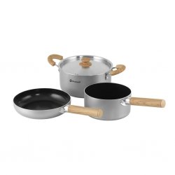 Grydesættet er i aluminium med en holdbar non-stick-belægning.