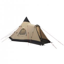 Robens Kiowa er et tippet telt med regnbeskyttet indgang til campingpladser eller spejderkorps.