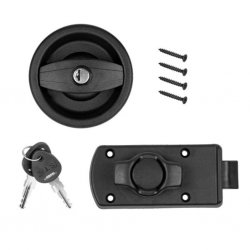 Komplet dørlås til campingvogn og mobilhome.