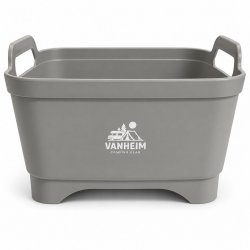 Vanheim Flexa opvaskebalje på 16 liter er perfekt til camping i campingvogn, autocamper og telt.