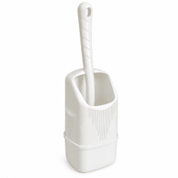 En praktisk og bekvem toiletbørste til campingvogne og autocampere. Det kompakte design fylder ikke meget, hvilket gør den ideel
