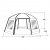Dimensionskitse til teltet Robens Aero Yurt.