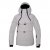 2117 Vinterjakke Tybble Light Grey i anorak model med praktiske lommer, snelås og lynlås langs den ene side.