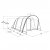 Målskitse for familieteltet Outwell Birdland 4 TC