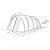 Målskitse for familieteltet Outwell Edmonds 6 TC