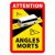 Klistermærke med Angles Morts efter behov i Frankrig.
