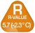 R-værdi: 5.7 ( -23 °C)