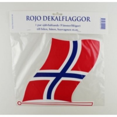 Selvklæbende Flagmærkat Norge 20 x 14 cm