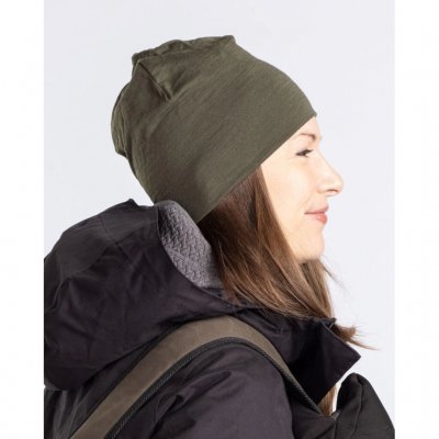 Pinewood Merino Wool Beanie Moss Green