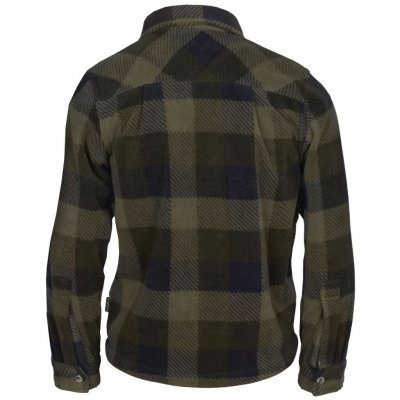 Blød og behagelig fleeceskjorte til børn med trykknapper.