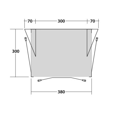 Plan for Outwell Tide 380SA Markiser