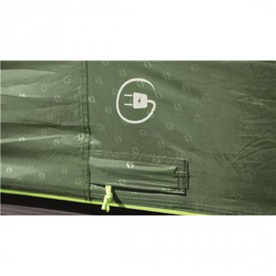 Kabelindføring gør det nemt at bruge el i familieteltet.