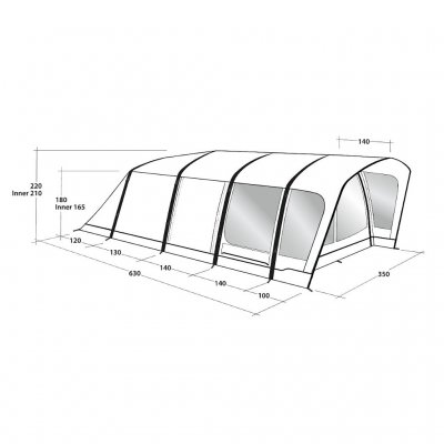 Outwell Hayward Lake 5ATC Telt