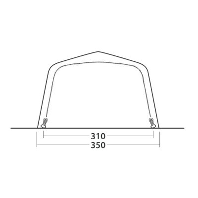 Dørmål for teltet Outwell Hayward Lake 5ATC