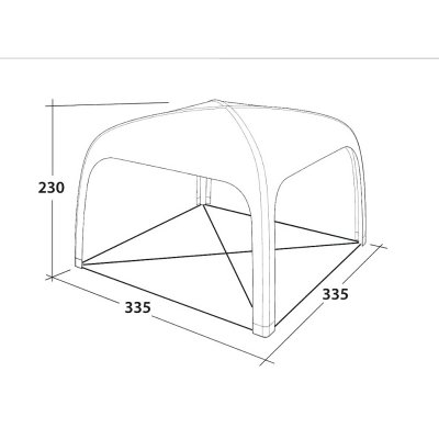 Dimensioner til Outwell Air Shelter havertelt