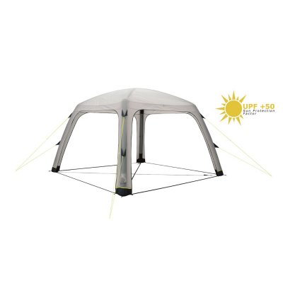 Outwell Air Shelter haventelt med oppustede luftkanaler.