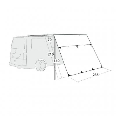 Måltegning til Outwell Hillcrest Tarp