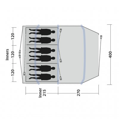 Plan for Outwell Outwell Starhill 6A telt