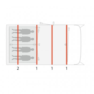 Luftkanal reservedele til Outwell Avondale 4PA.