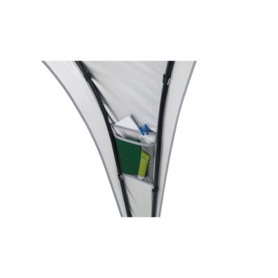 Opbevaringslommer i lærredet.