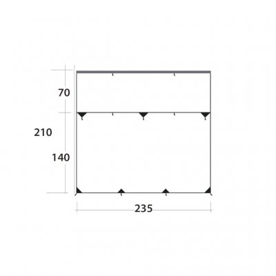 Dimensioner på Outwell Hillcrest Tarp