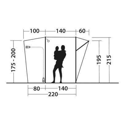 Højdemåler til Outwell Seacrest biltelt
