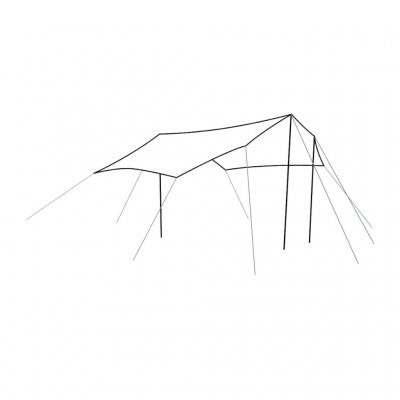 Dimensioner på Outwell Canopy M presenning og solsejl til familietelte.