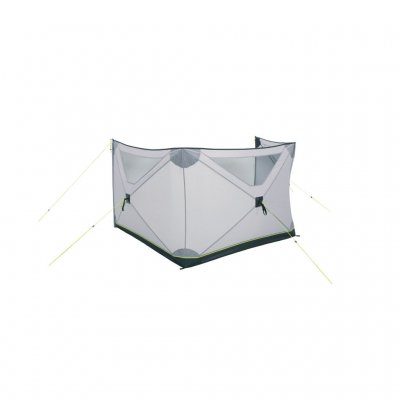 Vindskærmen kan være helt fritstående i visse positioner