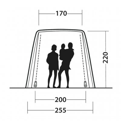 Højdemåler til Outwell Dunecrest biltelt