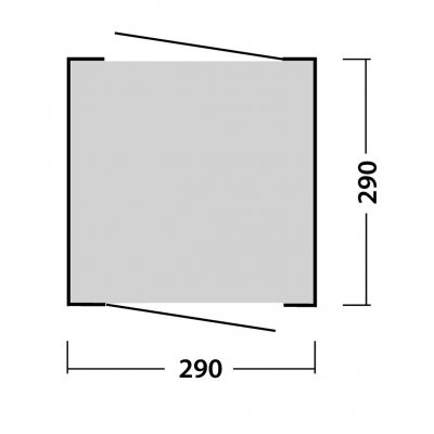Planlægning af Easy Camp Daytent Garden-telt.