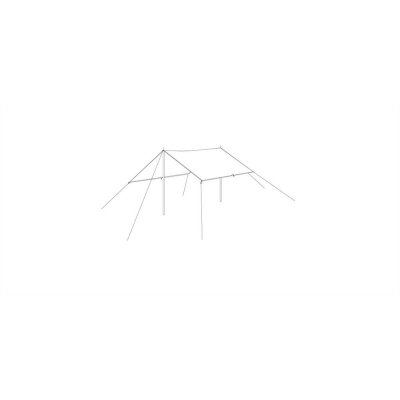 Samlingsskitse Easy Camp Tarp 4 x 4 m