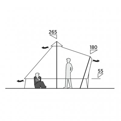 Dimensioner til Easy Camp Moonlight Bell