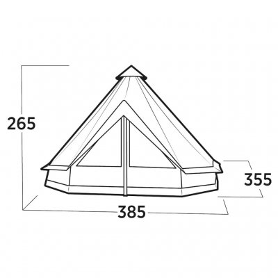 Generøs højde på op til 265 cm med en A-rammestang ved indgangen for ekstra plads og komfort.