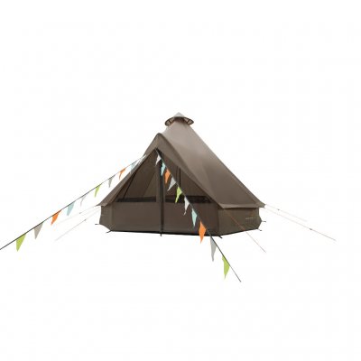 Easy Camp Vaulen Tipi – åben og indbydende indgang med masser af plads og optimal ventilation til varme dage