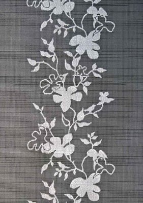 Dækkeserviet Miami Flowers Anthracite 30 x 45 cm