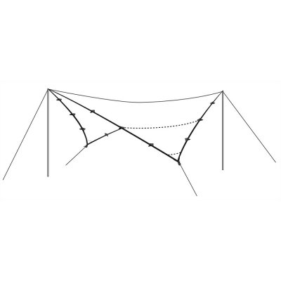 Forstærkede linnedbesætninger og stærke netophæng giver stabilitet.