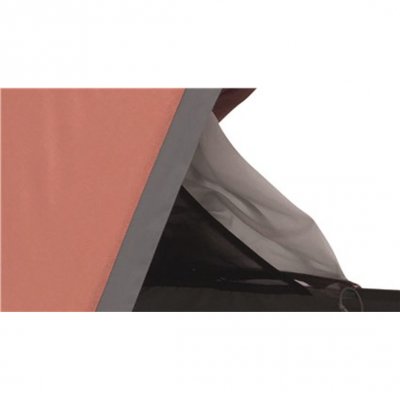 Pocket for døren gør det nemt at åbne teltet på varme dage.