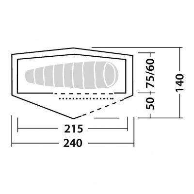 Plan for Robens Starlight 1 telt.