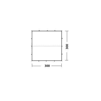 Tegning af Robens Tarp 3 x 3 m