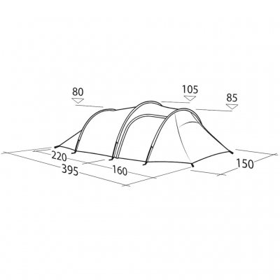 Målskitse Robens Voyager 2 Exp Vandringstelt