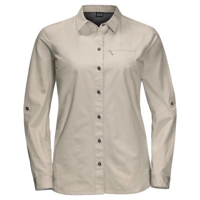 Jack Wolfskin Lakeside Roll-up Shirt Dusty Grey Women