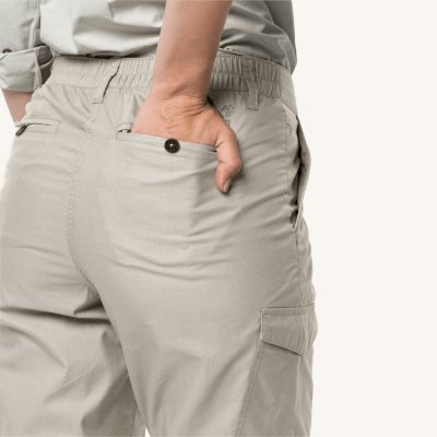 Udendørs bukser med højere talje.