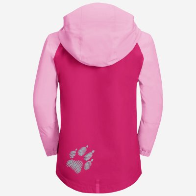 Jack Wolfskin Tucan Pink Peony Børnjakke ryg