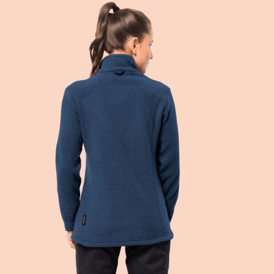 Holdbar og varm fleece fra Jack Wolfskin i 100% genbrugsmaterialer.