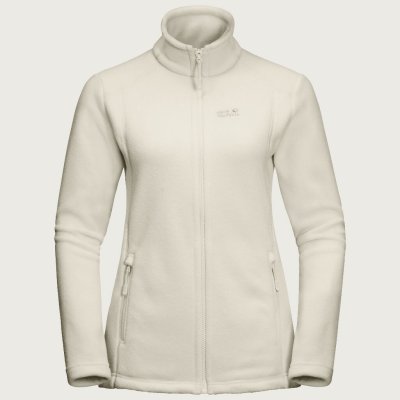 Klassisk fleece jakke fra Jack Wolfskin, ideel til vandreture, camping og udendørs aktiviteter. Gratis forandringer og hurtig le