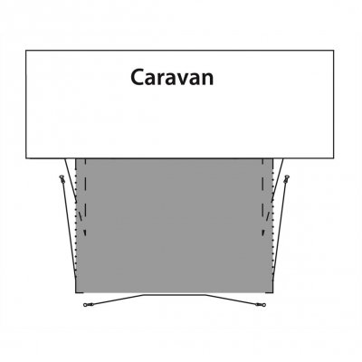 Gulv beskyttelse dækker hele gulvarealet af forteltet Tide 440SA fra Outwell.