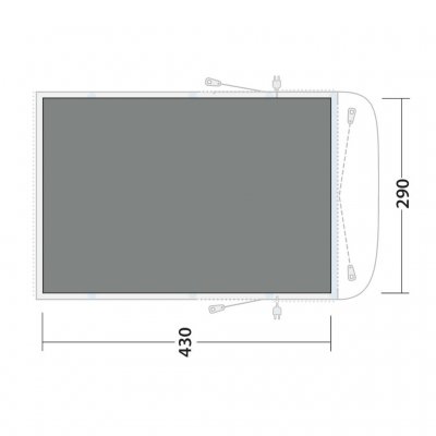 Underlaget er for hele bilteltet og beskytter mod fugt, snavs og slid.